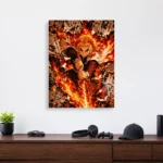 Anime Metal Poster Wall Decor - Slayer Rengoku - B - Image 4