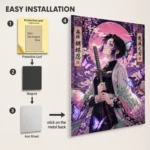 Anime Metal Poster Wall Decor - Slayer Shinobu - A - Image 2