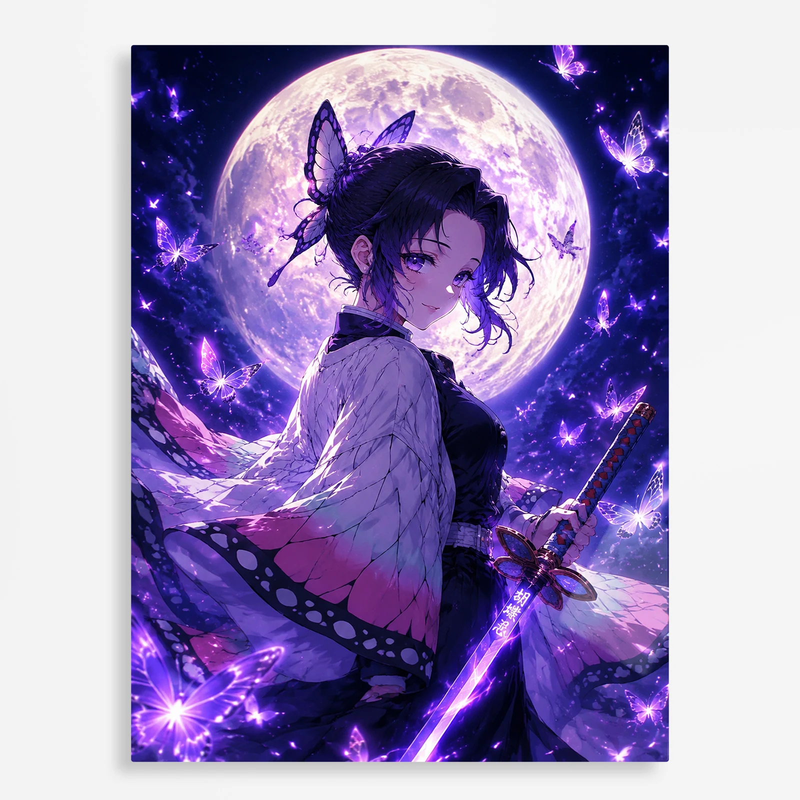 anime metal poster (102) s1 Anime Metal Poster Wall Decor - Slayer Shinobu - B - Image 1