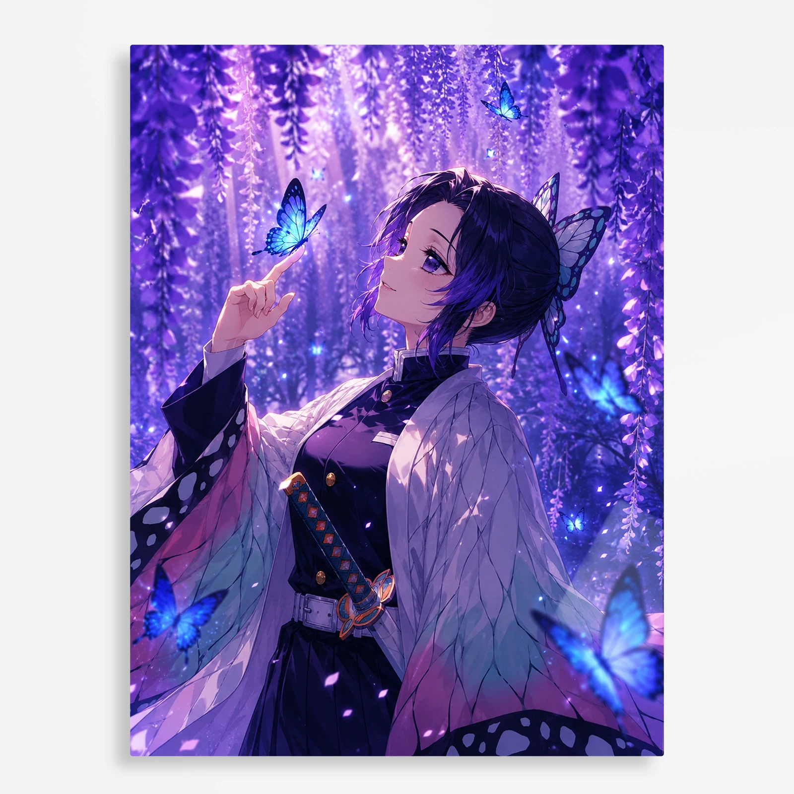anime metal poster (103) s1 Anime Metal Poster Wall Decor - Slayer Shinobu - C - Image 1