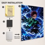 Anime Metal Poster Wall Decor - Slayer Tanjiro - A - Image 2