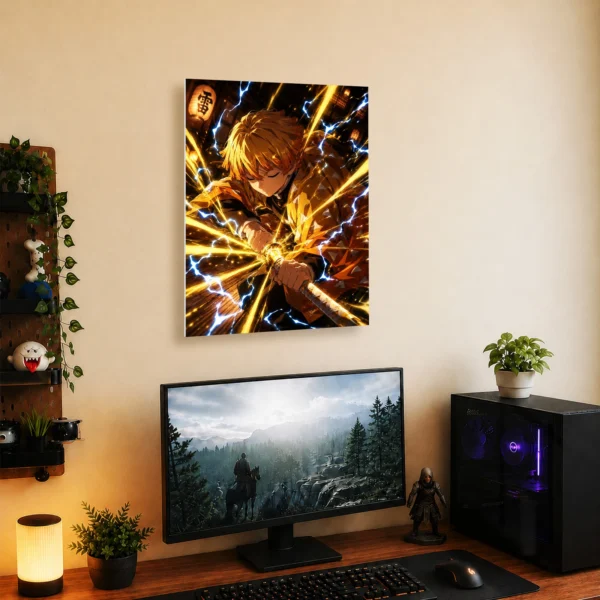 Anime Metal Poster Wall Decor - Slayer Zenitsu - A - Image 5