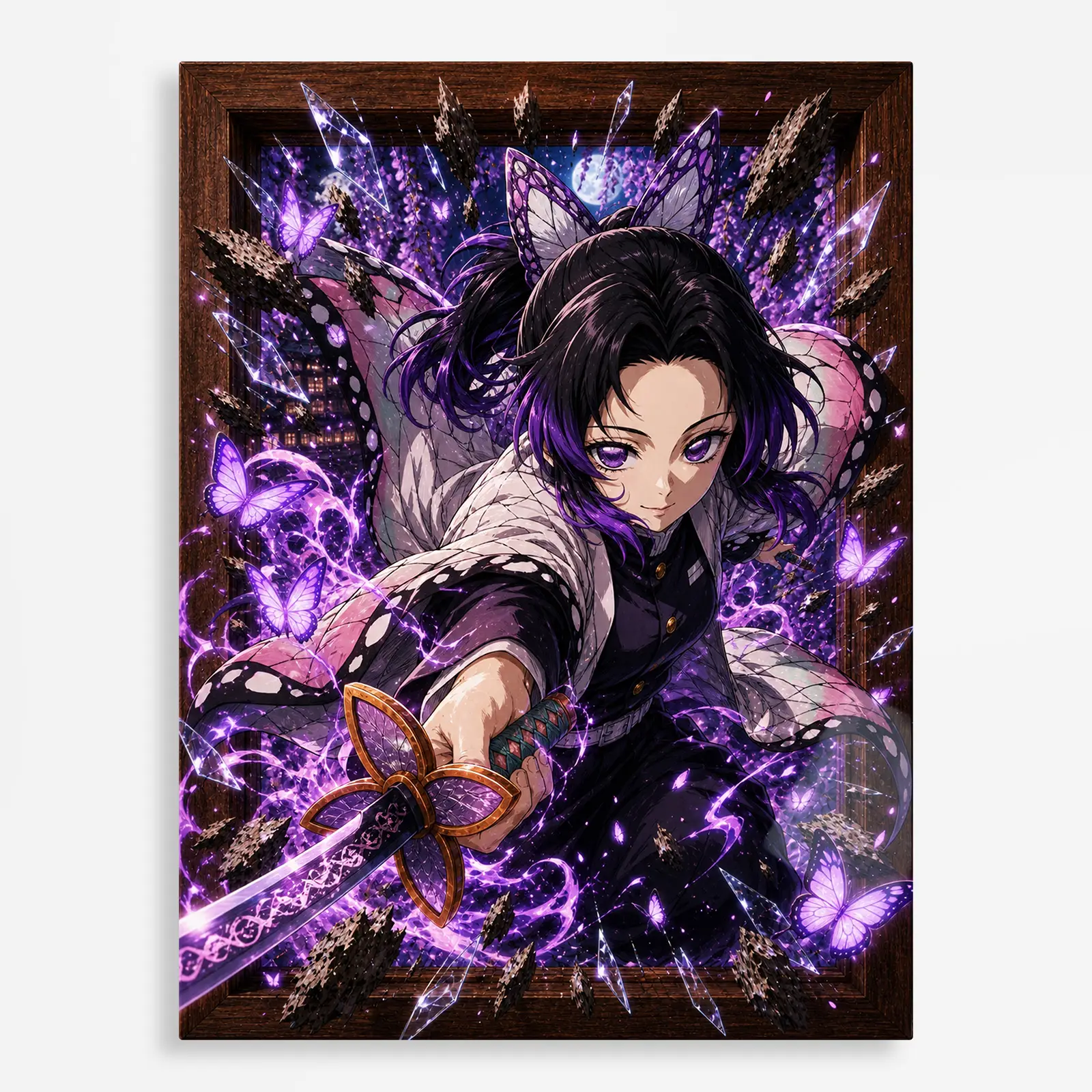 anime metal poster (106) s1 Anime Metal Poster Wall Decor - Slayer Shinobu - D - Image 1