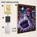 Anime Metal Poster Wall Decor - Slayer Akaza - A - Image 2