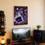 Anime Metal Poster Wall Decor - Slayer Akaza - A - Image 5