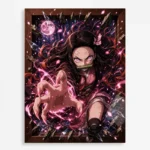 Anime Metal Poster Wall Decor - Slayer Nezuko - A