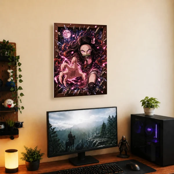 Anime Metal Poster Wall Decor - Slayer Nezuko - A - Image 5