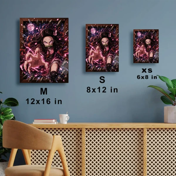 Anime Metal Poster Wall Decor - Slayer Nezuko - A - Image 7