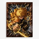 Anime Metal Poster Wall Decor - Slayer Zenitsu - B
