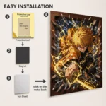 Anime Metal Poster Wall Decor - Slayer Zenitsu - B - Image 2