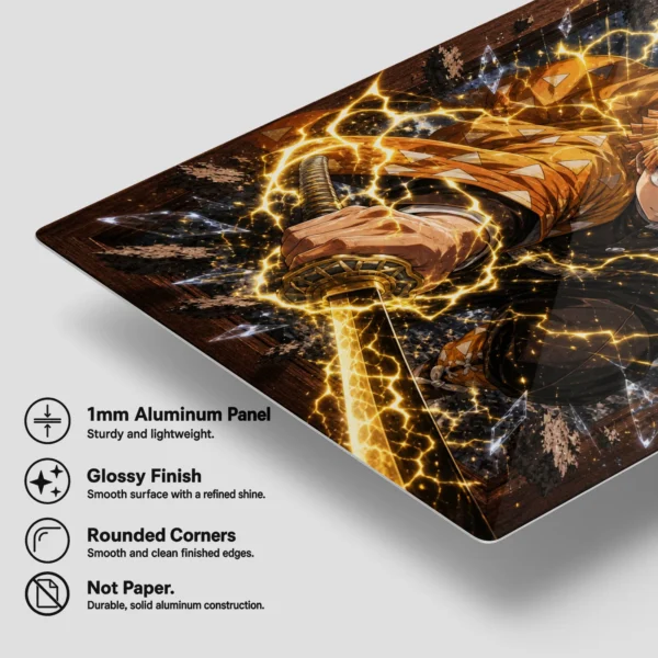 Anime Metal Poster Wall Decor - Slayer Zenitsu - B - Image 6