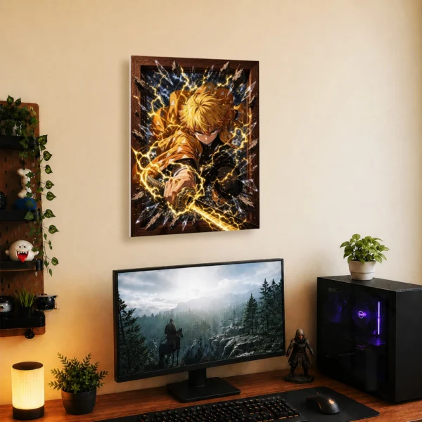 Anime Metal Poster Wall Decor - Slayer Zenitsu - B - Image 5