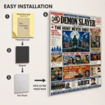 Anime Metal Poster Wall Decor - Slayer Newspaper - Image 2