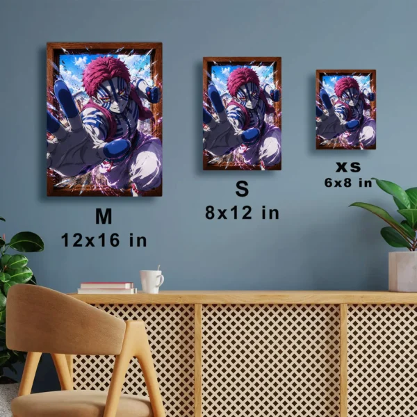 Anime Metal Poster Wall Decor - Slayer Akaza - B - Image 7