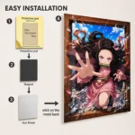 Anime Metal Poster Wall Decor - Slayer Nezuko - B - Image 2