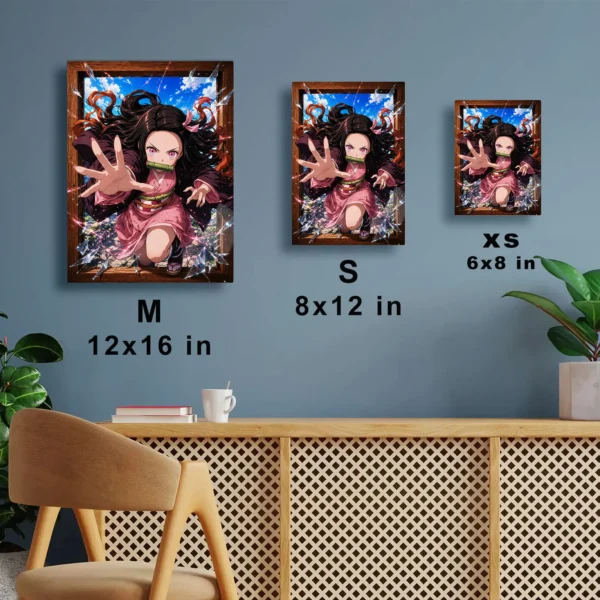 Anime Metal Poster Wall Decor - Slayer Nezuko - B - Image 7