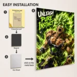 Anime Metal Poster Wall Decor - DB Broly - Image 2