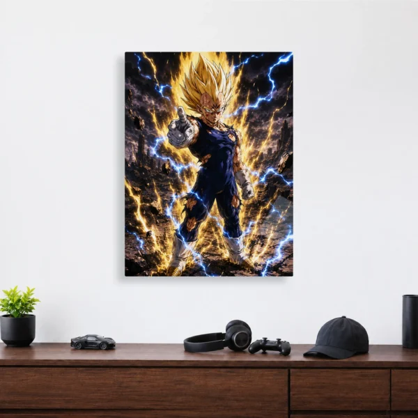 Anime Metal Poster Wall Decor - DB Vegeta - Image 4