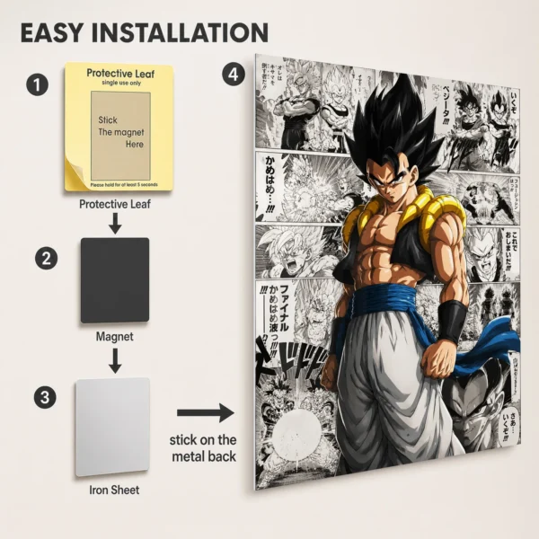 Anime Metal Poster Wall Decor - DB Vegeta - A - Image 2