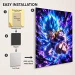 Anime Metal Poster Wall Decor - DB Vegeta - B - Image 2