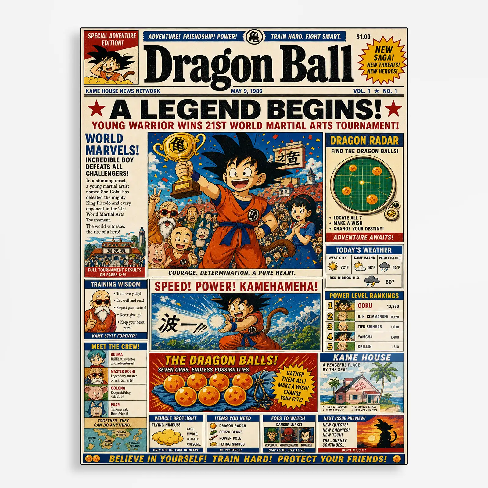 anime metal poster (127) s1 Anime Metal Poster Wall Decor - DB Newspaper - Image 1