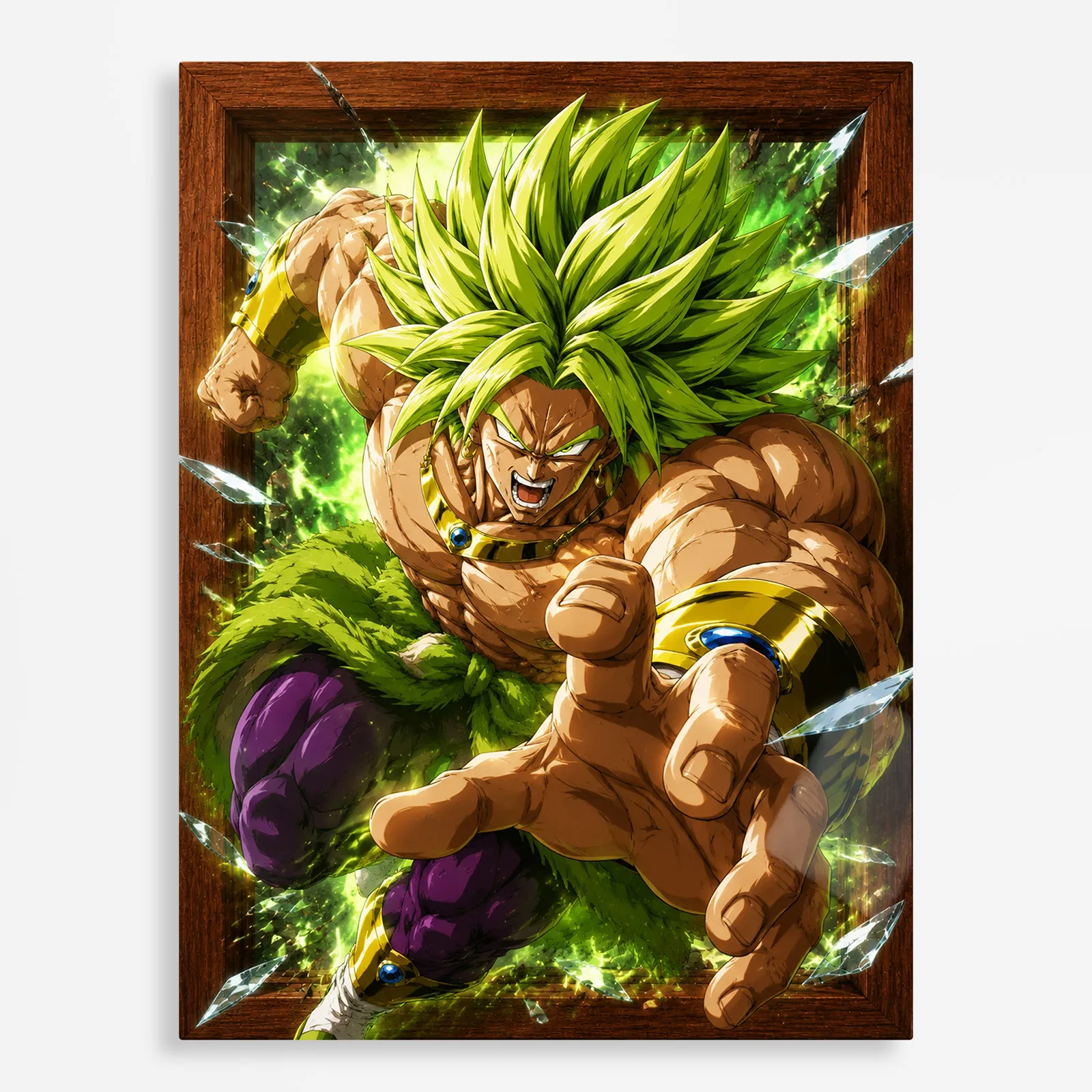 anime metal poster (128) s1 Anime Metal Poster Wall Decor - DB Broly - A - Image 1