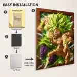 Anime Metal Poster Wall Decor - DB Broly - A - Image 2