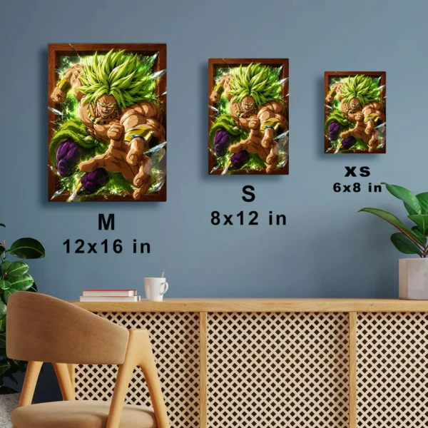 Anime Metal Poster Wall Decor - DB Broly - A - Image 7