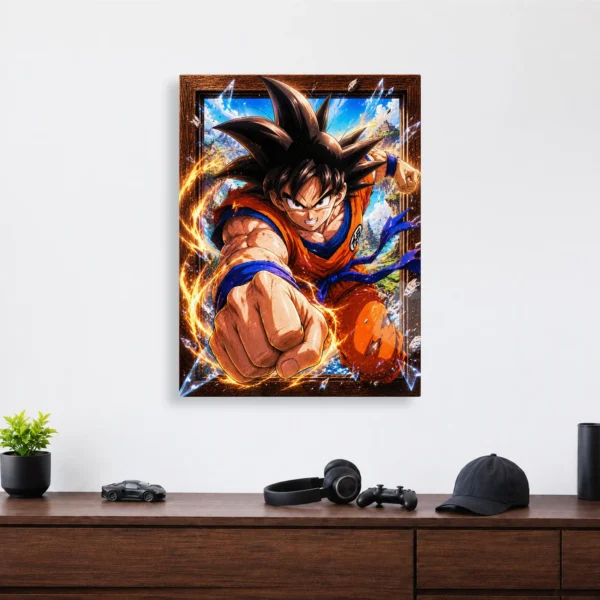 Anime Metal Poster Wall Decor - DB Goku - B - Image 4