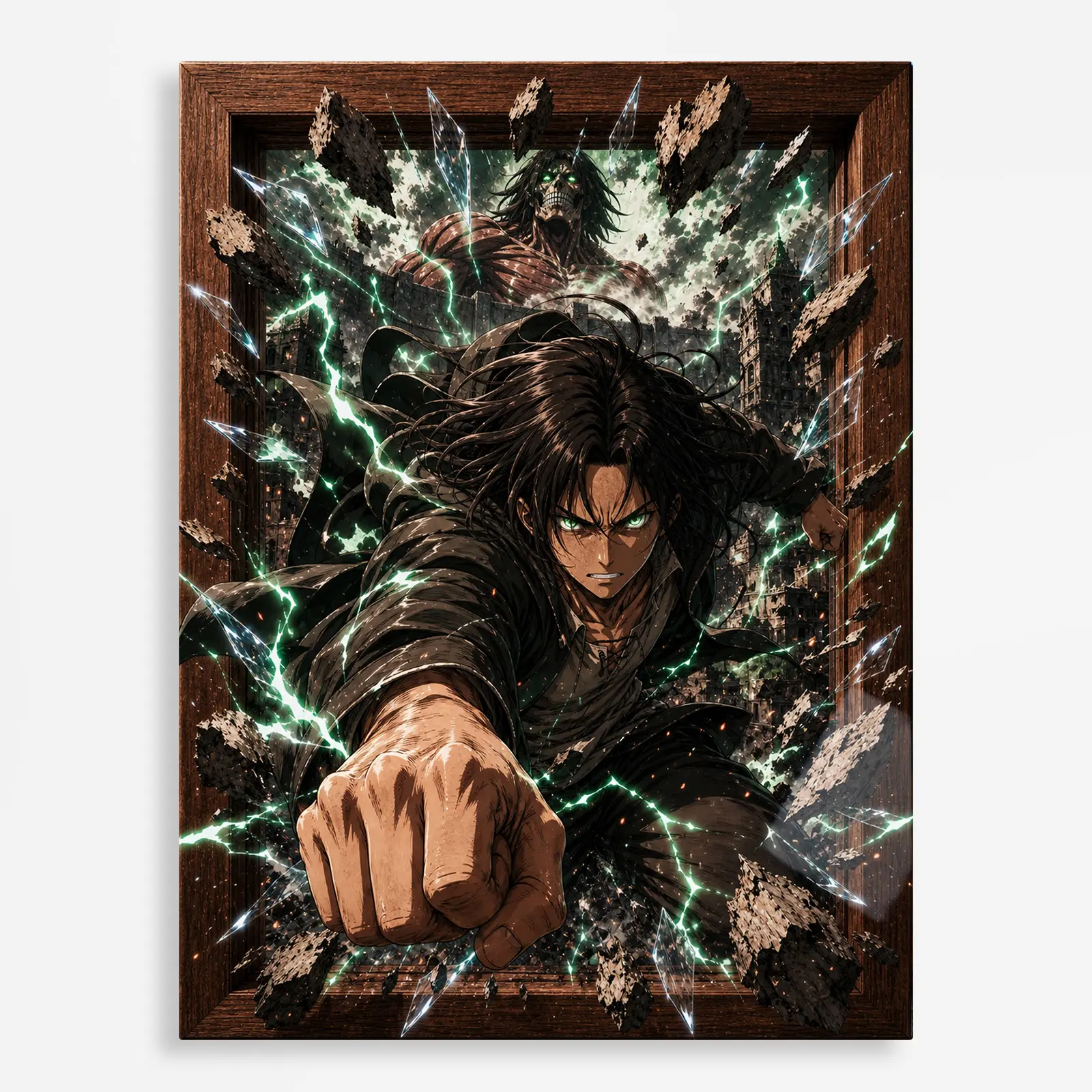 anime metal poster (13) s1 Anime Metal Poster Wall Decor - AOT - C - Image 1