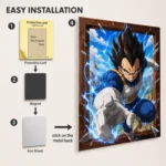 Anime Metal Poster Wall Decor - DB Vegeta - C - Image 2