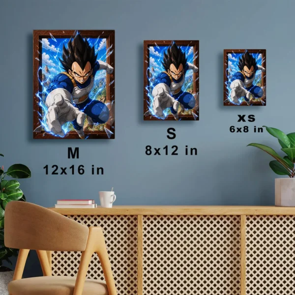 Anime Metal Poster Wall Decor - DB Vegeta - C - Image 7