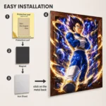 Anime Metal Poster Wall Decor - DB Vegeta - D - Image 2