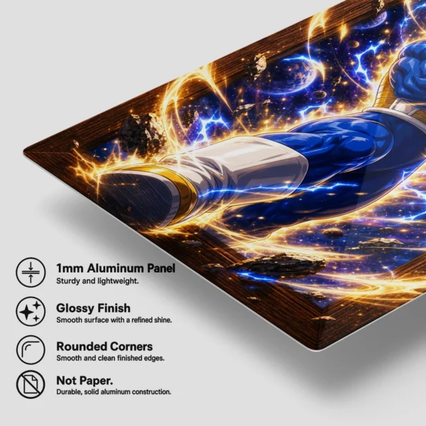 Anime Metal Poster Wall Decor - DB Vegeta - D - Image 6