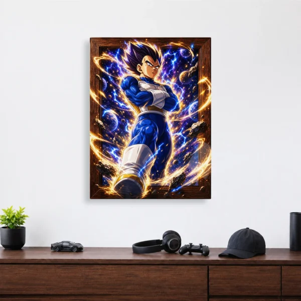Anime Metal Poster Wall Decor - DB Vegeta - D - Image 4