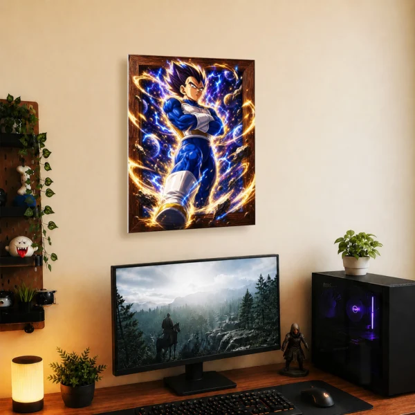 Anime Metal Poster Wall Decor - DB Vegeta - D - Image 5