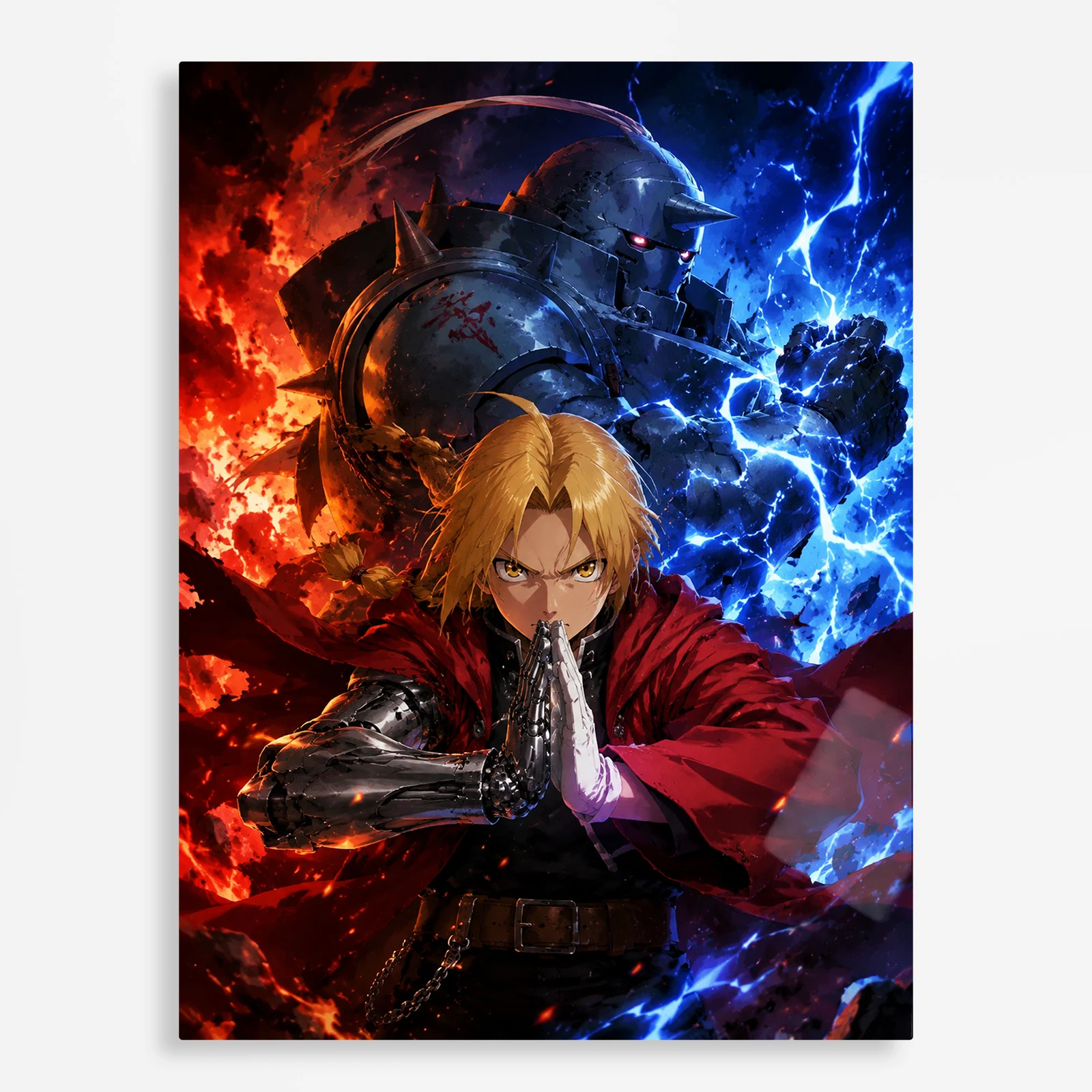 anime metal poster (133) s1 Anime Metal Poster Wall Decor - FMA - Image 1