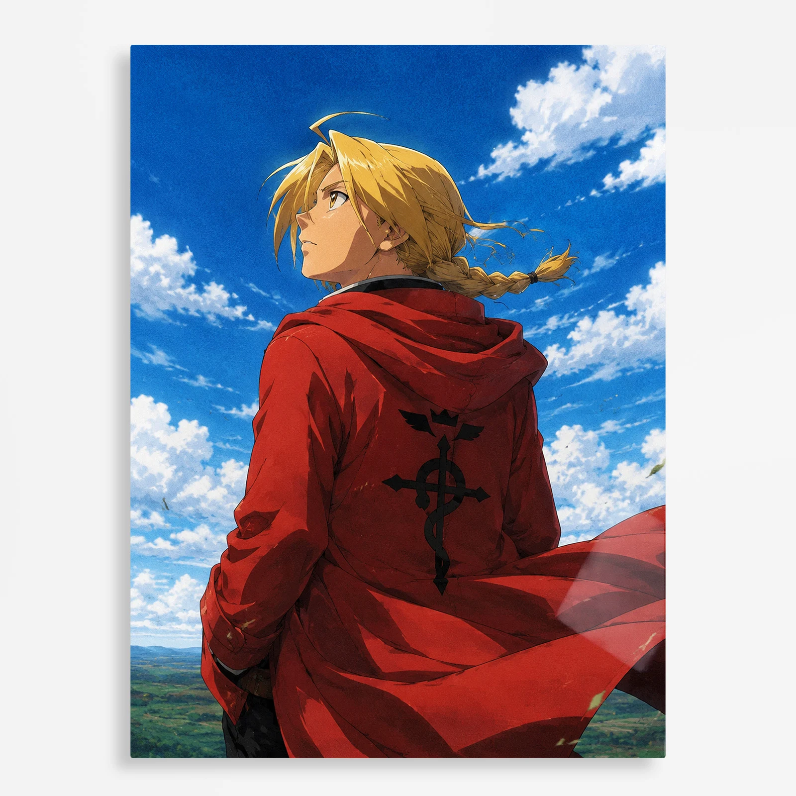 anime metal poster (134) s1 Anime Metal Poster Wall Decor - FMA Edward Elric - Image 1