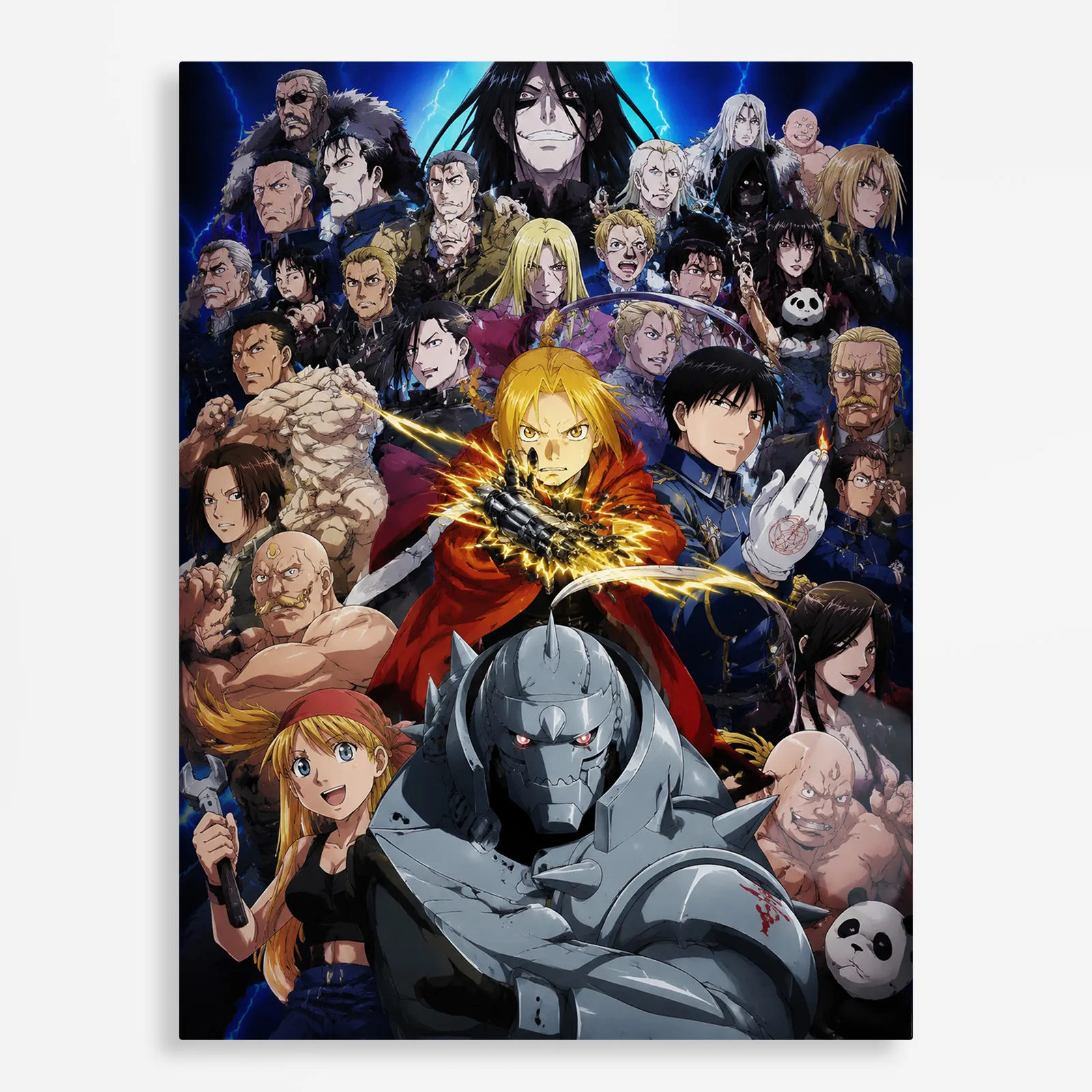 anime metal poster (136) s1 Anime Metal Poster Wall Decor - FMA - B - Image 1