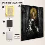 Anime Metal Poster Wall Decor - FMA Edward Elric - A - Image 2