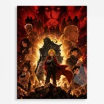Anime Metal Poster Wall Decor - FMA - D