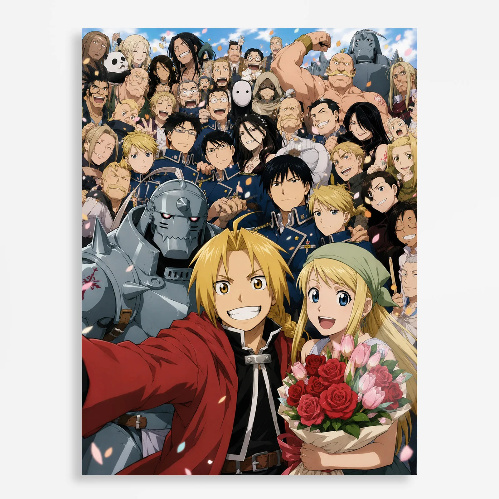 anime metal poster (140) s1 Anime Metal Poster Wall Decor - FMA - E - Image 1