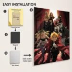Anime Metal Poster Wall Decor - FMA - F - Image 2
