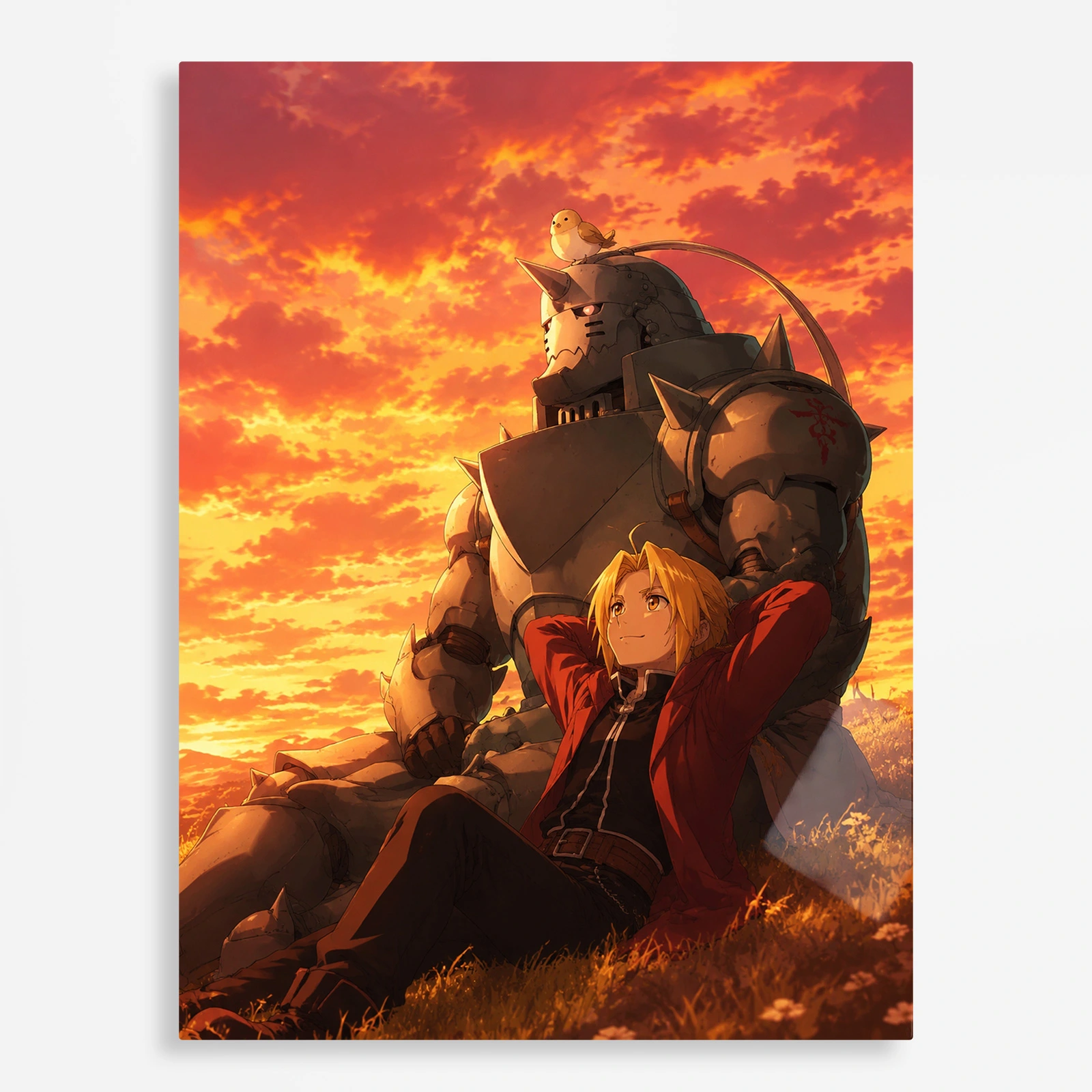 anime metal poster (142) s1 Anime Metal Poster Wall Decor - FMA - G - Image 1