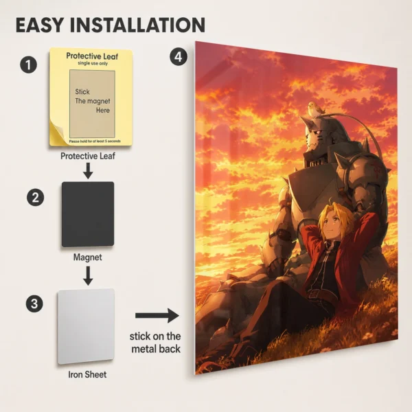 Anime Metal Poster Wall Decor - FMA - G - Image 2