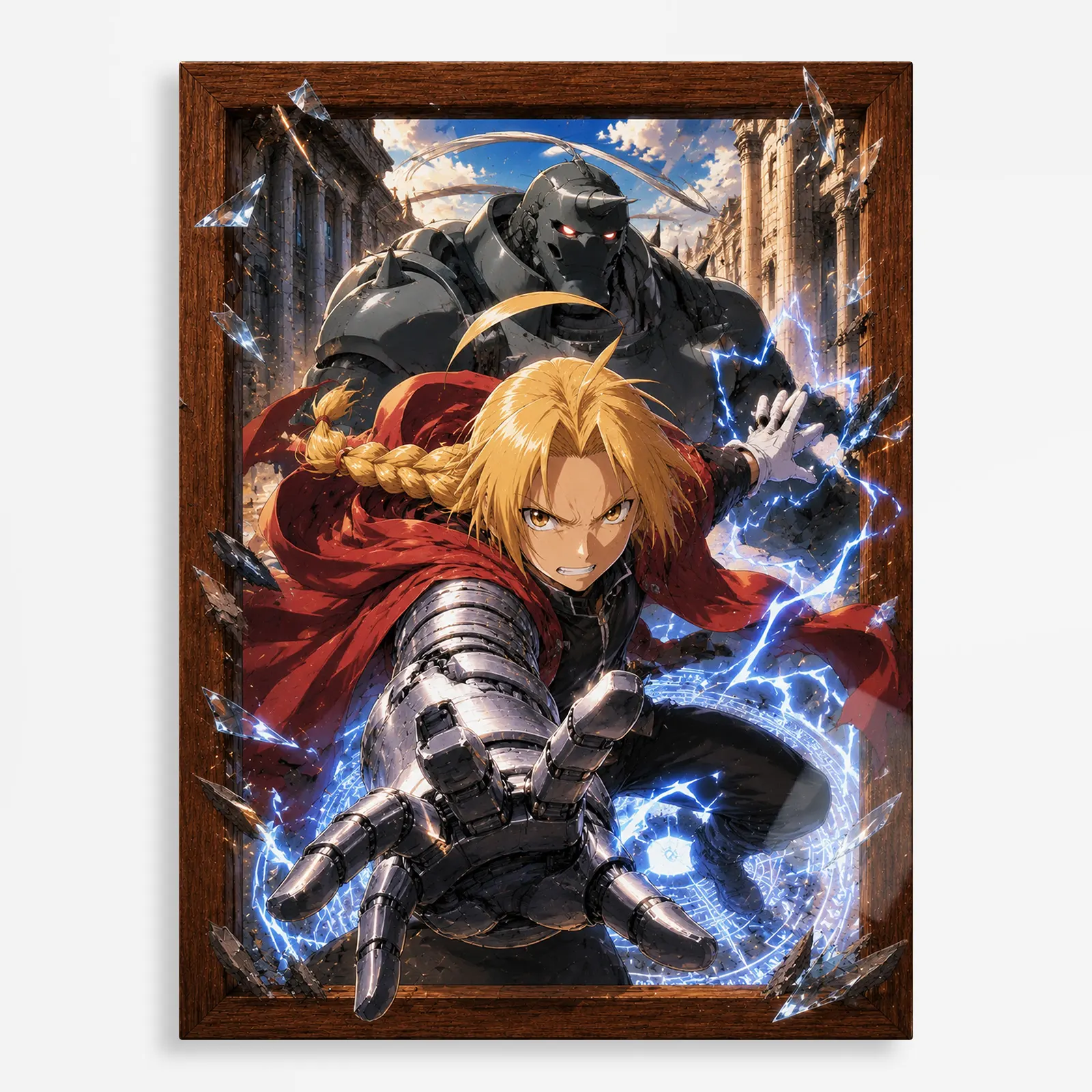 anime metal poster (143) s1 Anime Metal Poster Wall Decor - FMA - H - Image 1