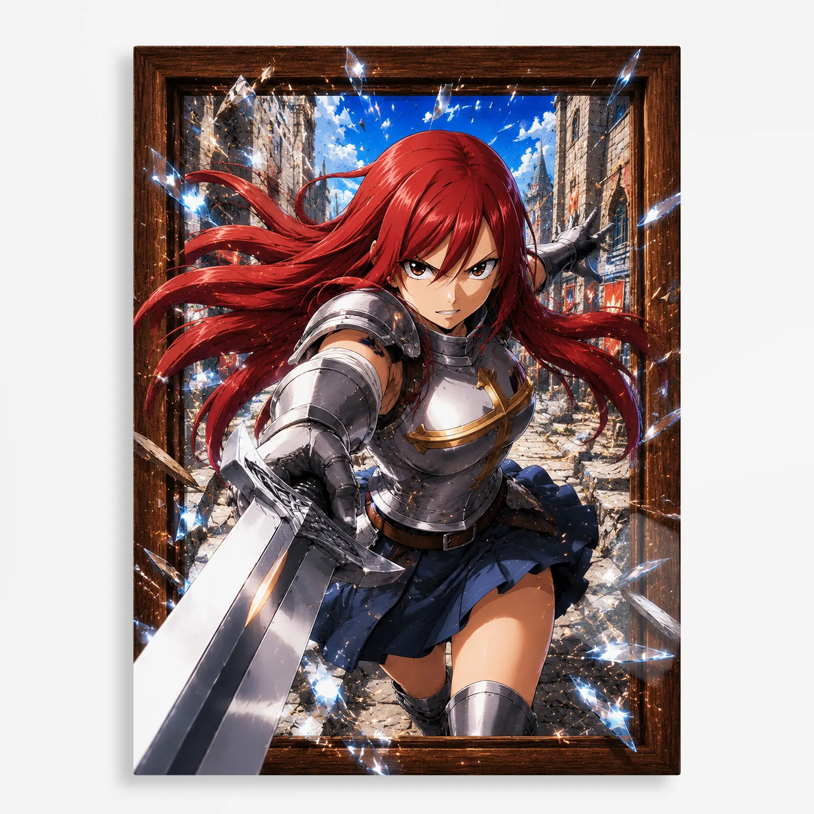 anime metal poster (145) s1 Anime Metal Poster Wall Decor - Fairy - Image 1