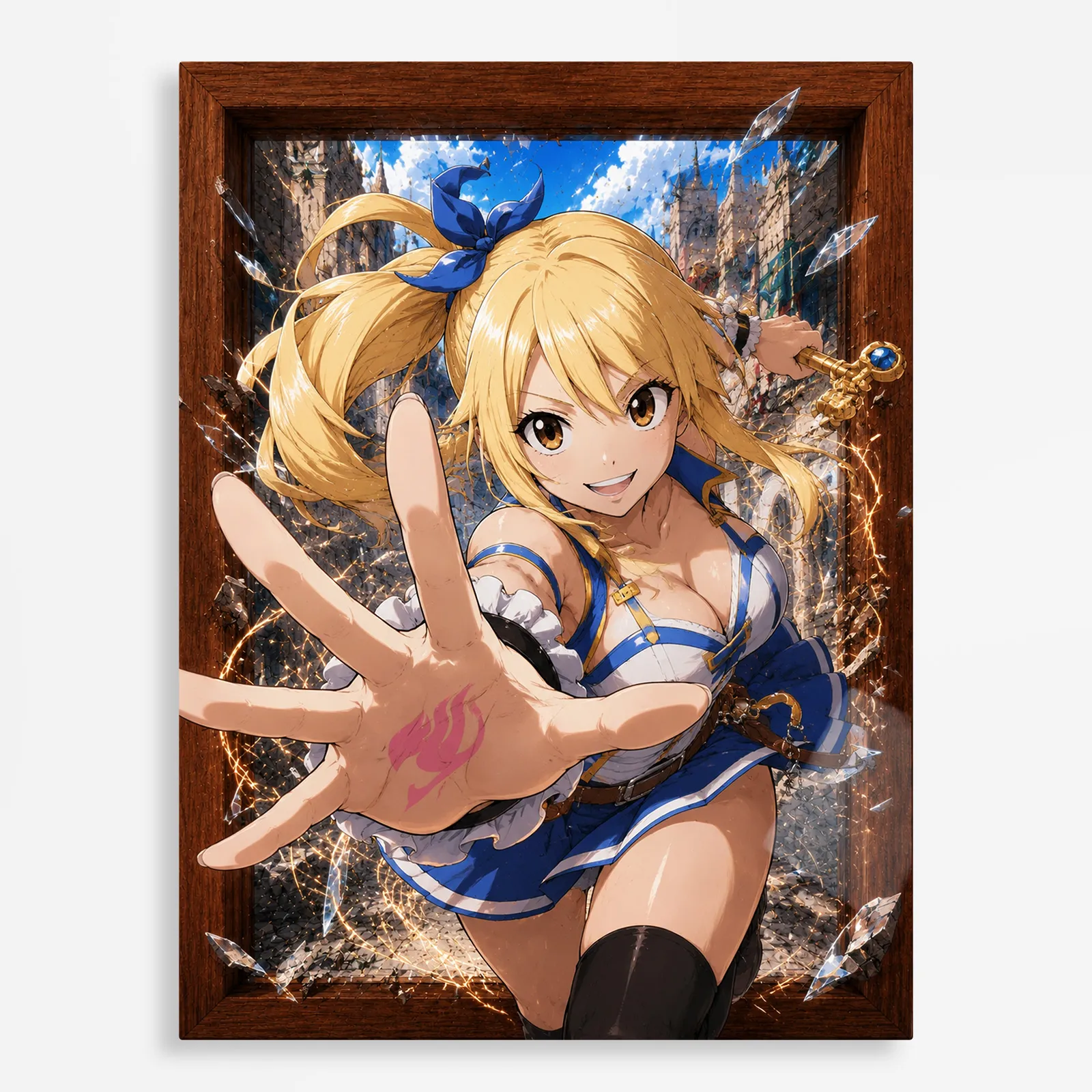 anime metal poster (146) s1 Anime Metal Poster Wall Decor - Fairy - A - Image 1