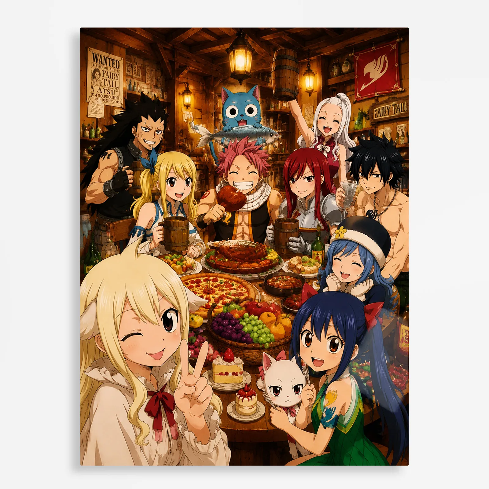anime metal poster (148) s1 Anime Metal Poster Wall Decor - Fairy - C - Image 1