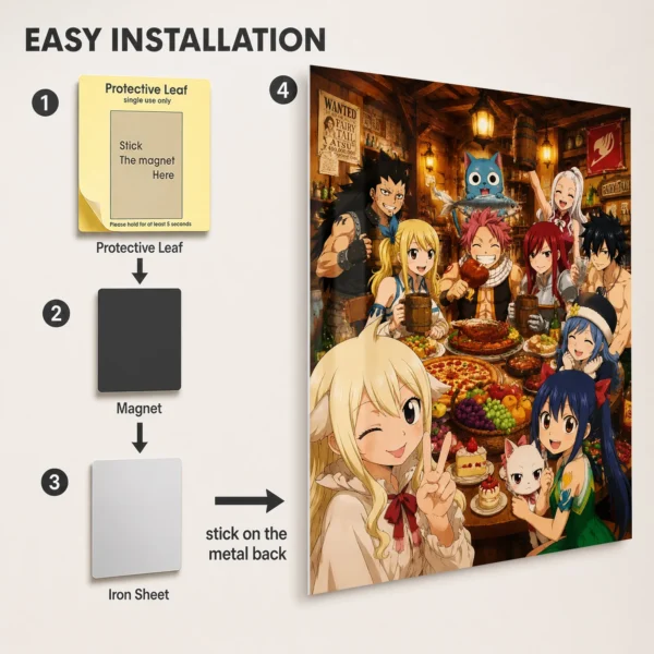 Anime Metal Poster Wall Decor - Fairy - C - Image 2